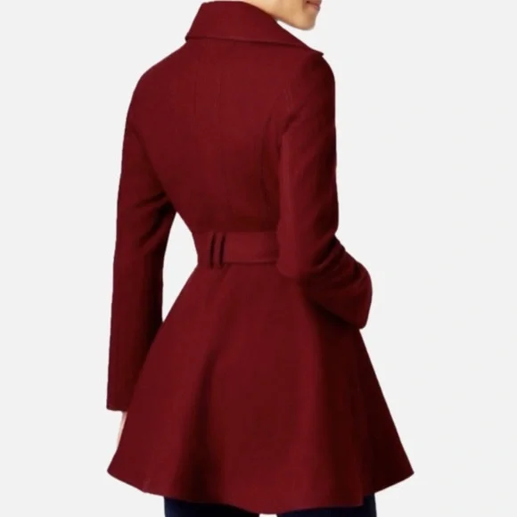 INC International Concepts
I.N.C. Skirted Peacoat Burgundy - Picture 2 of 9